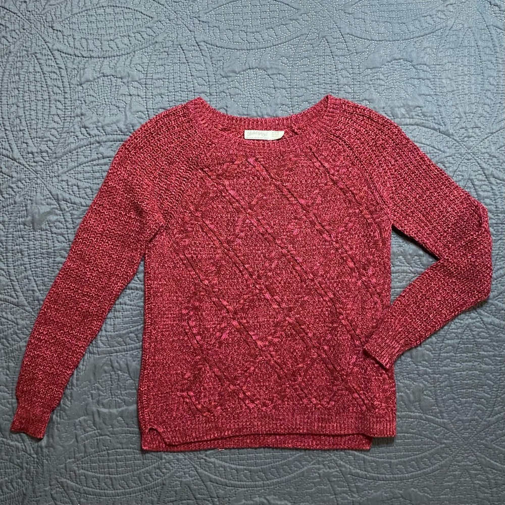 Faded Glory Raspberry Sweater